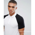 Longline Muscle Polo with Contrast Raglan